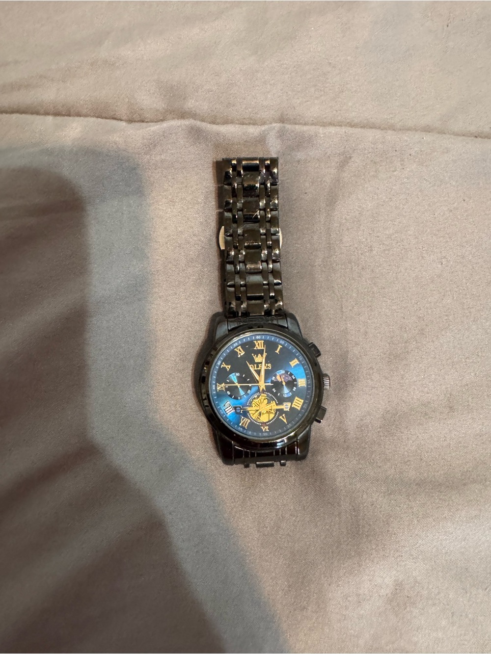 Mens Black Olevs Watch